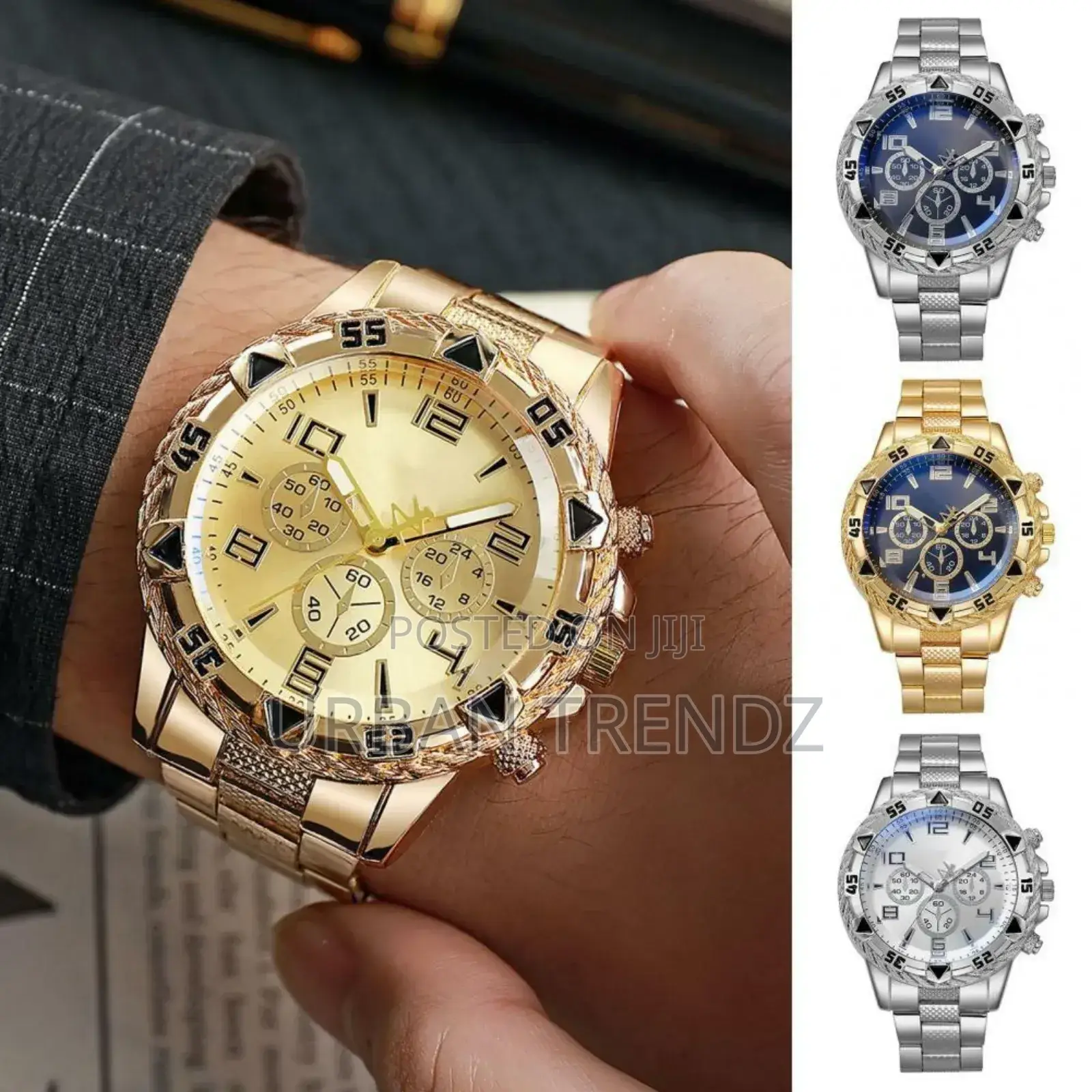 Quartz Movement Watch Quartz Watch Metal Strap Men Business