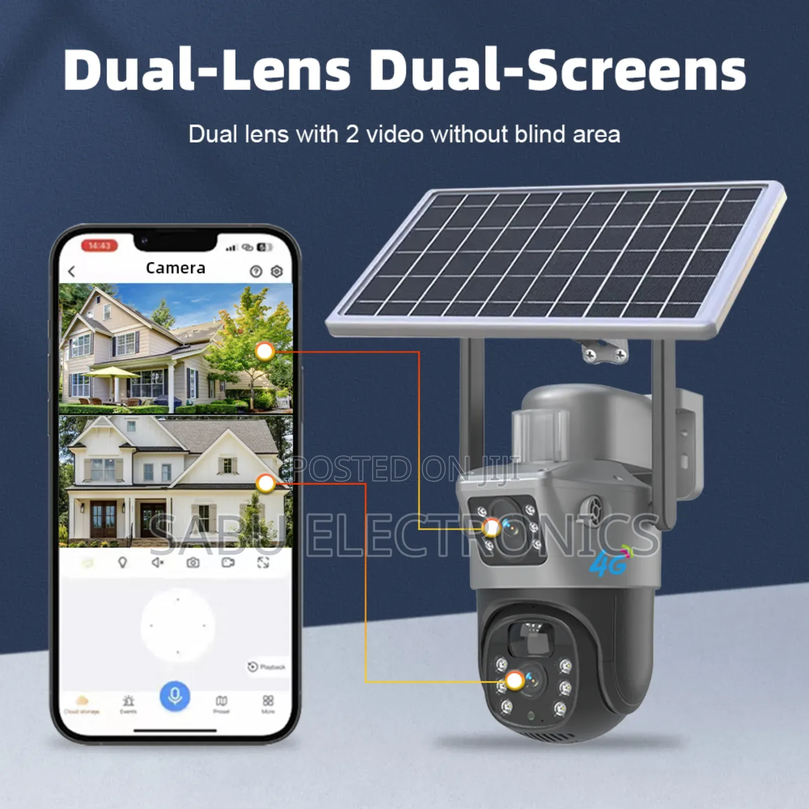 4g Solar-Powered Security Camera - With 64gb Memory Card