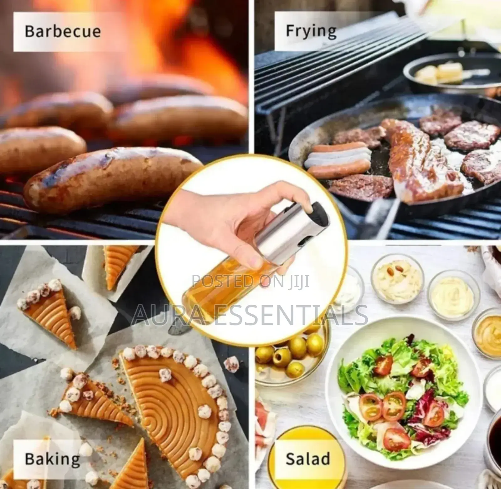 Kitchen Baking Salads BBQ Utensils 100ml Glass Spray Bottle