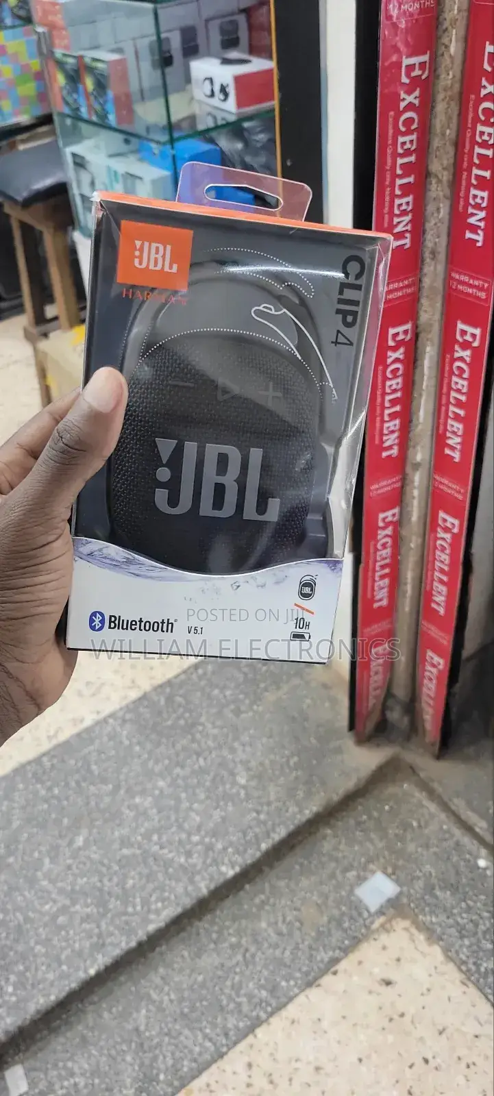 Portable Harman JBL Speaker/Waterproof Clip 4 JBL Speaker