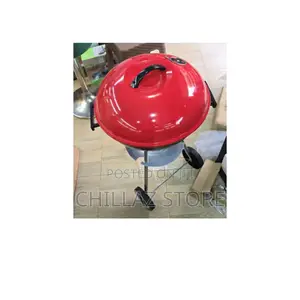 Portable Metal Kettle Trolley BBQ Grill.