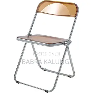 Photo - Portable Indoor and Outdoor Clear Acrylic Folding Chair