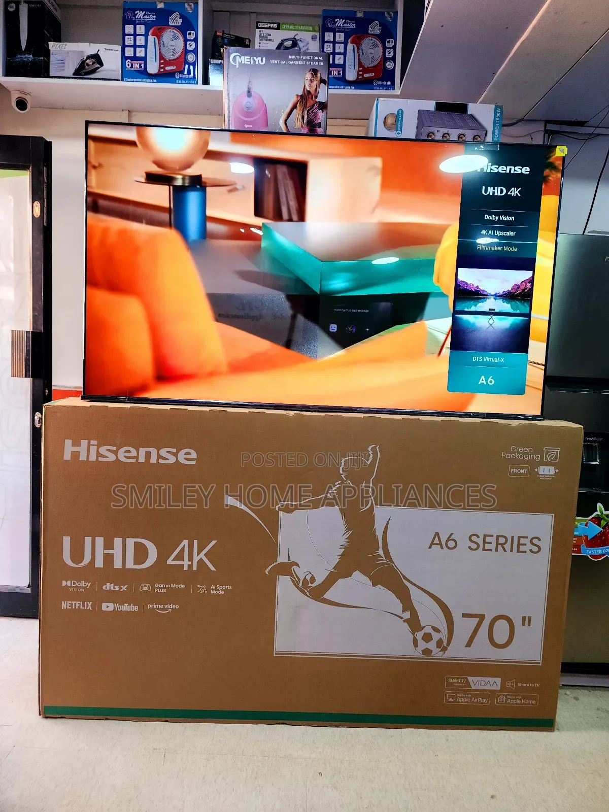 Hisense 70inches Vidaa Smart Tv UHD4K at Good Price