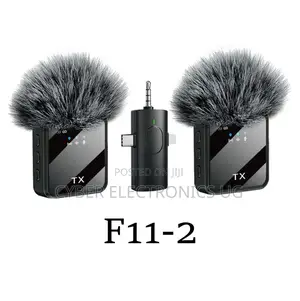 Photo - F11-2 3in1 Wireless Collar Clip Microphone for Interview