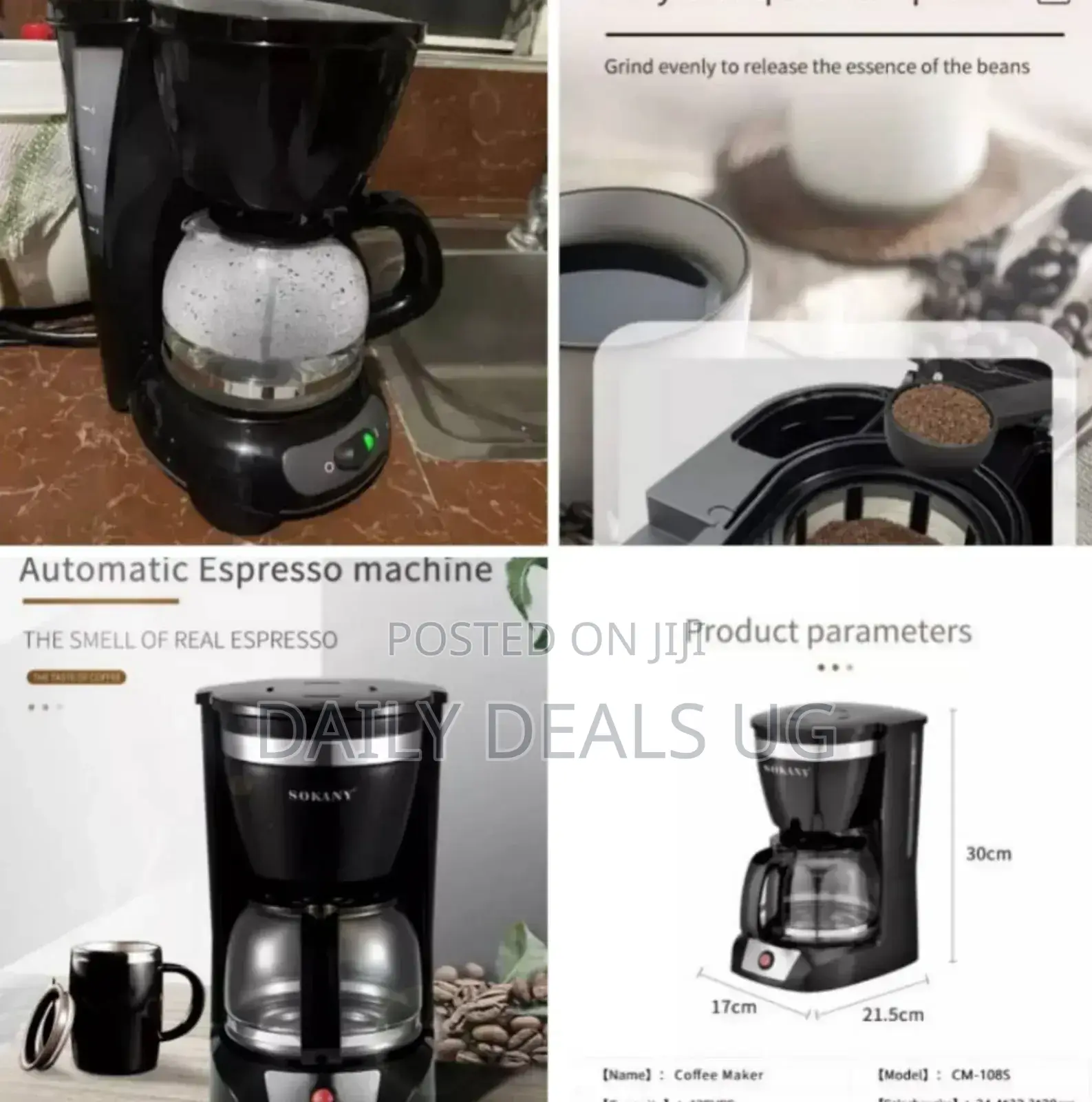 Electric Sokany Coffee Grinder