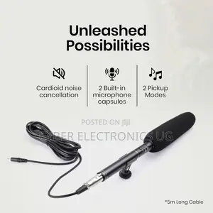 Unidirectional Condenser Interview Microphone for Camera