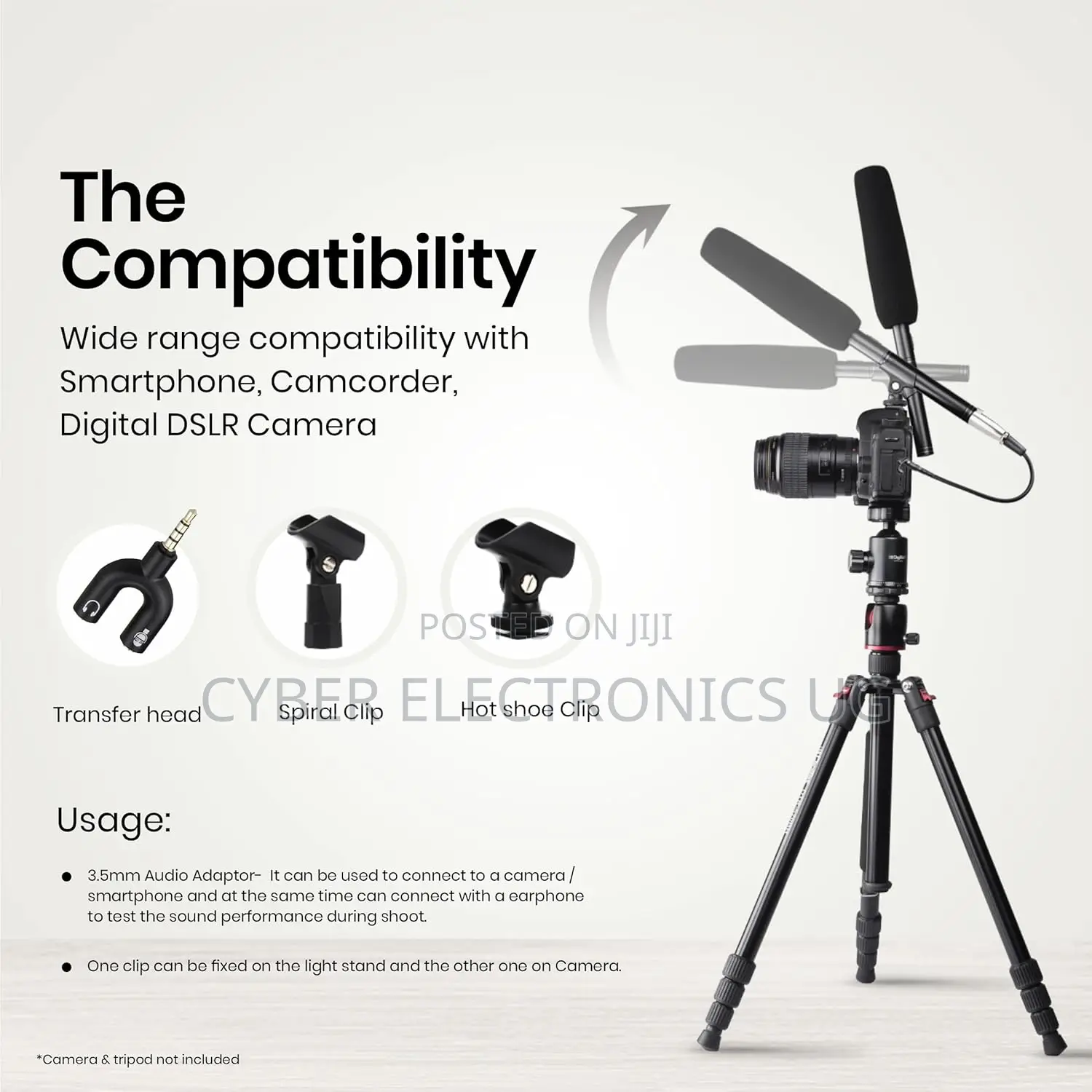 Unidirectional Condenser Interview Microphone for Camera