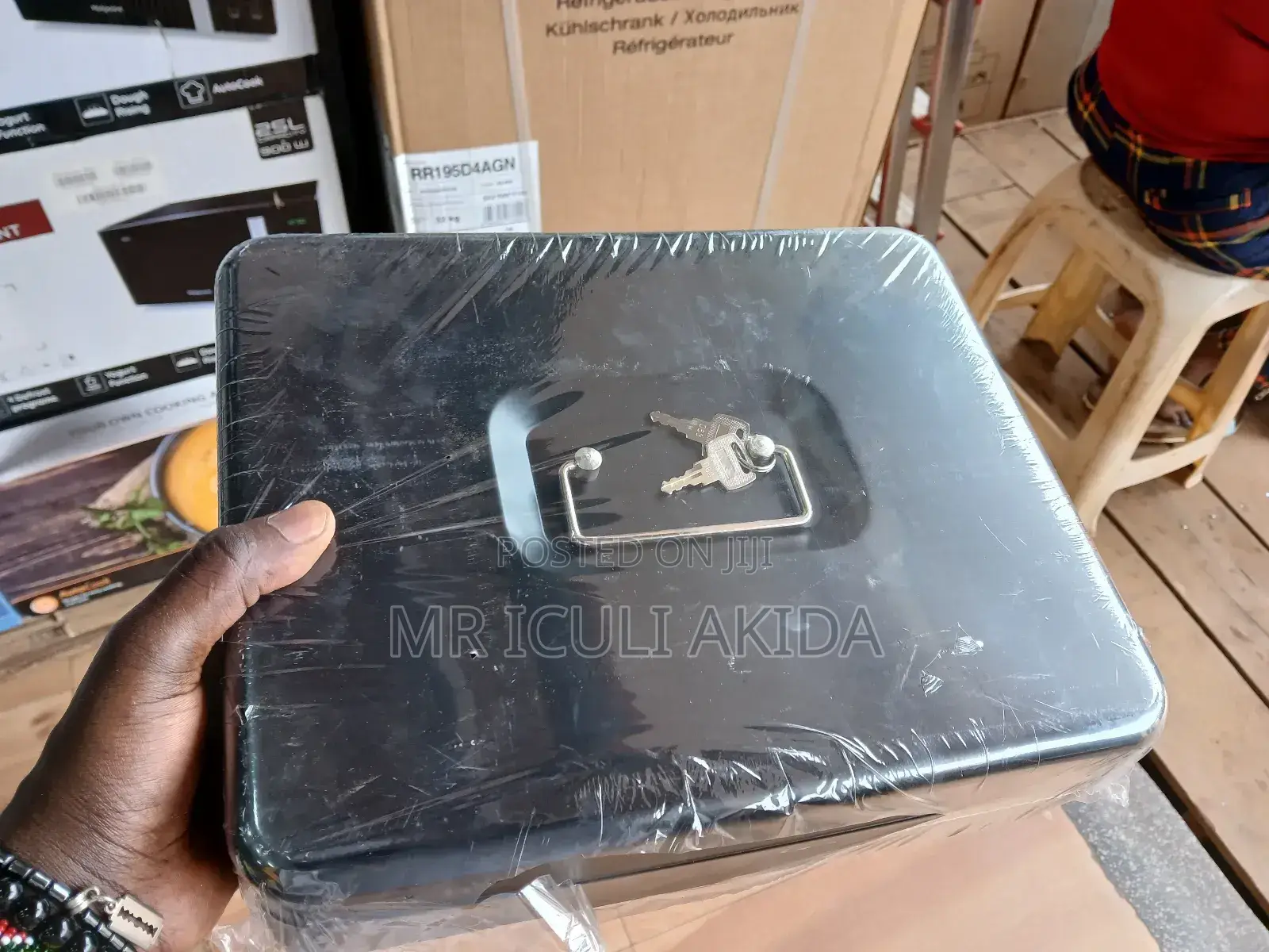 15x12x80cm 2keys Metal Demountable Coins Metal Cash Box