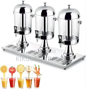 24L Triple Beverage Juice Dispenser With a Rod