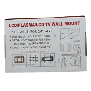 Black Ark Flat Panel TV Wall Mount - ( 14 - 47 Inches)