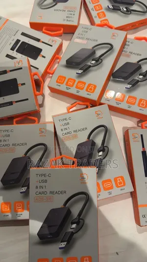 8 in 1 Type-C+USB Multi-Function Card Reader