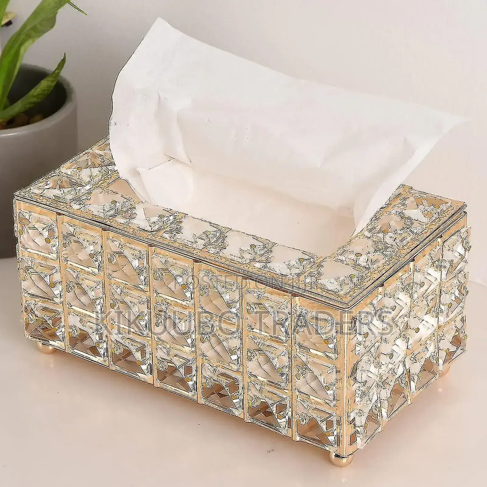 Crystal Tissue Storage Box