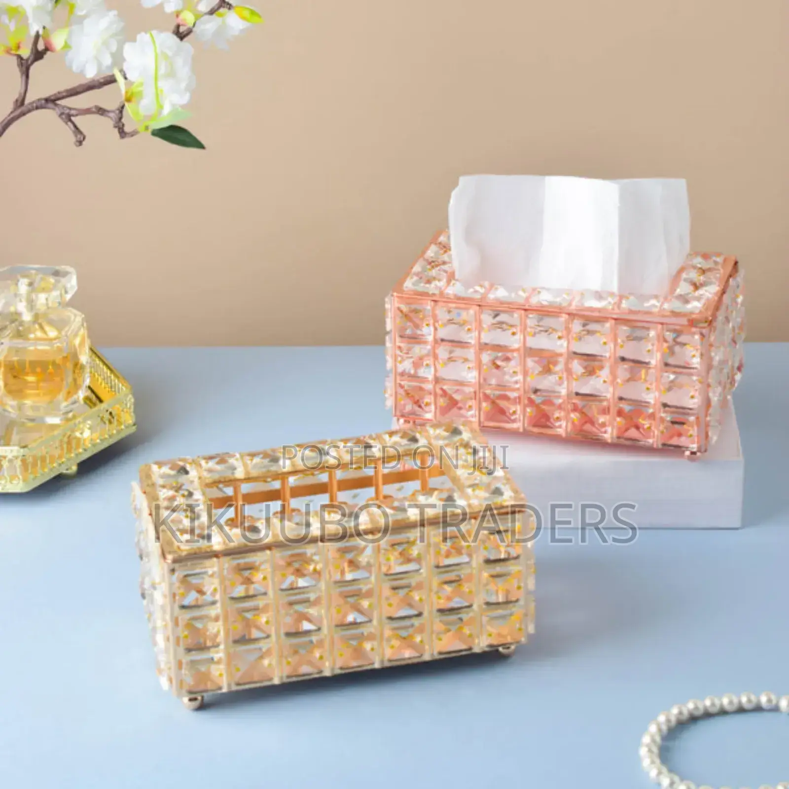 Crystal Tissue Storage Box