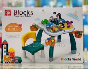 Photo - Creative Blocks Table and Study Table With a Chair