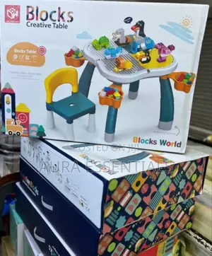 Creative Blocks Table and Study Table With a Chair