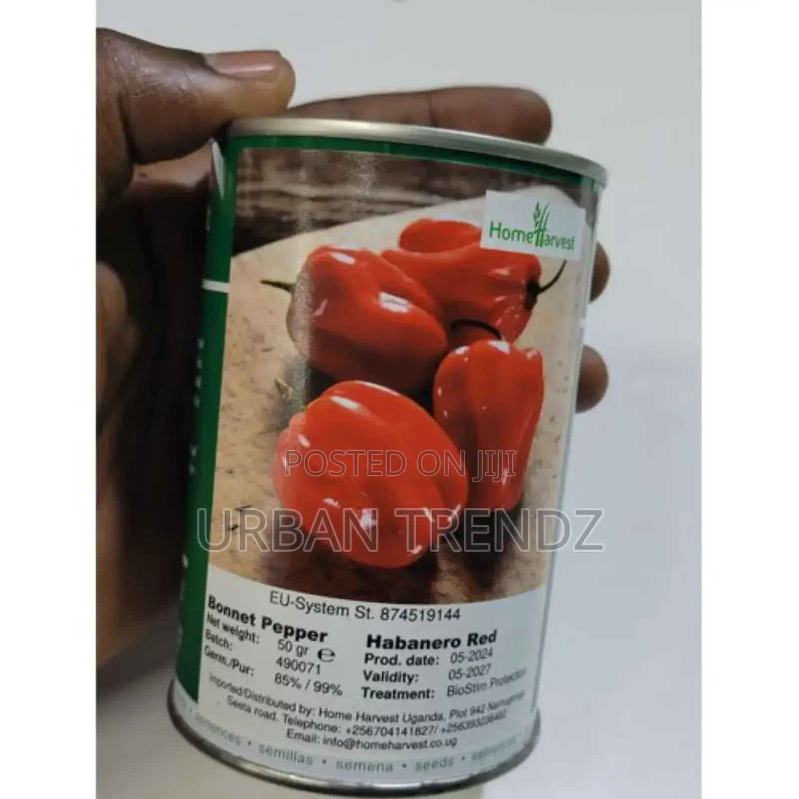 Bonnet Pepper Seeds-Red 50g
