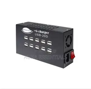 Intelligent USB Charging Station With 20 Ports