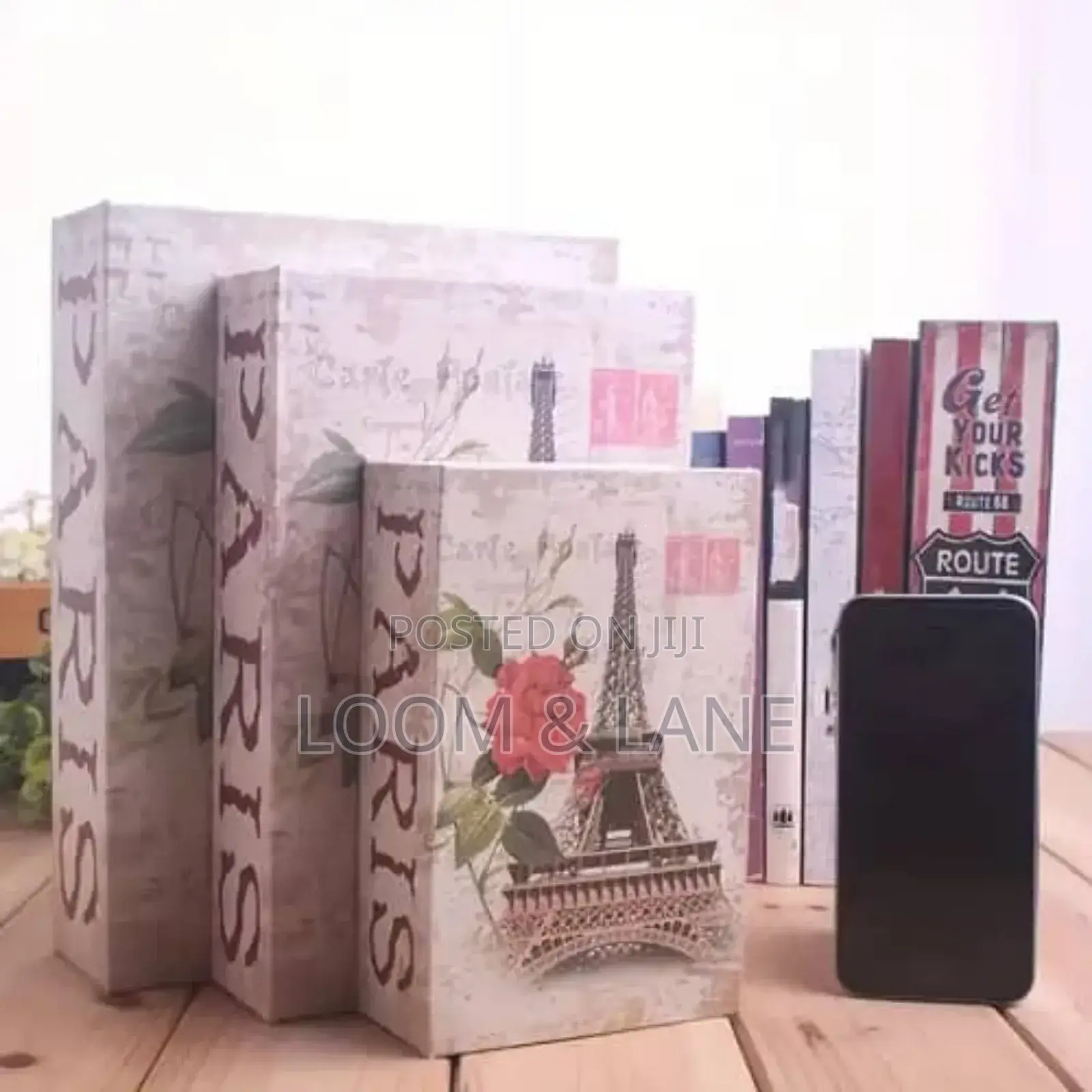 Set of 3 False Shelf Decor Books