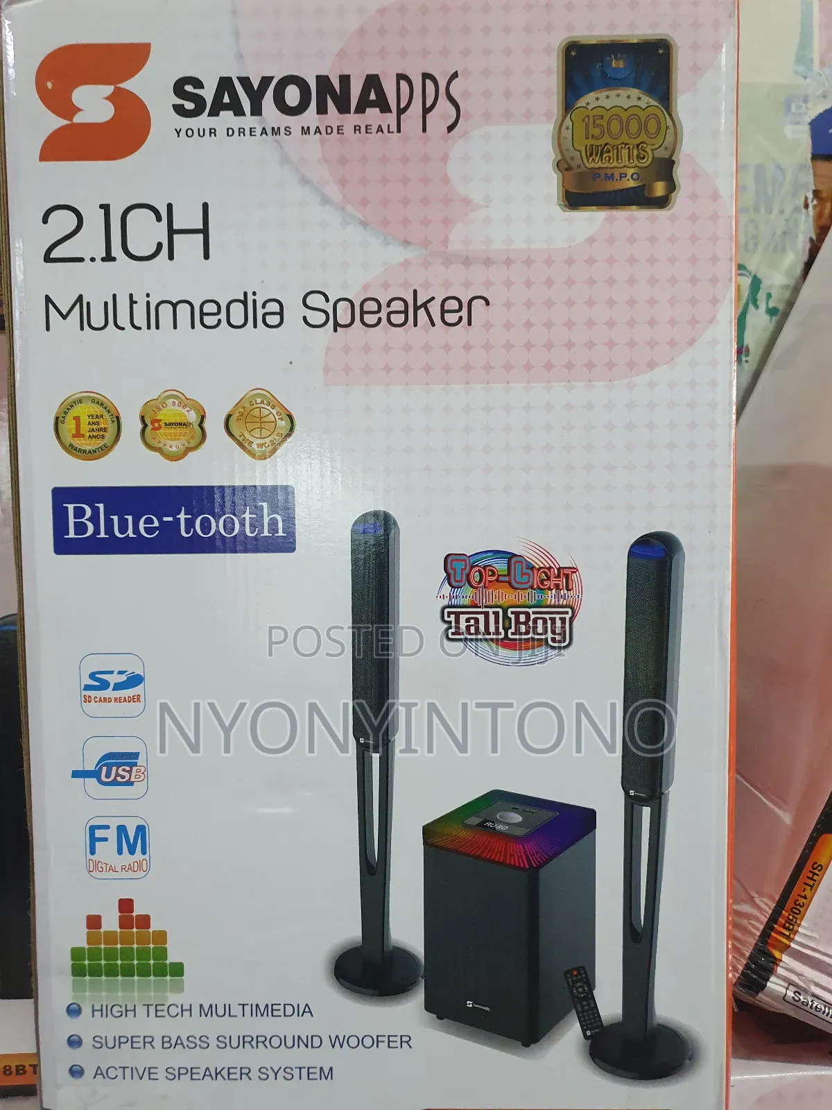 Sayona High Quality Multimedia Speaker With Bluetooth