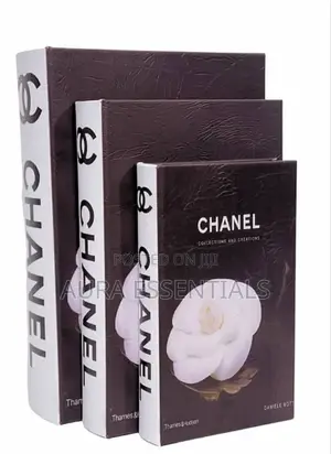 Set of 3 Faux Leather Book Boxes