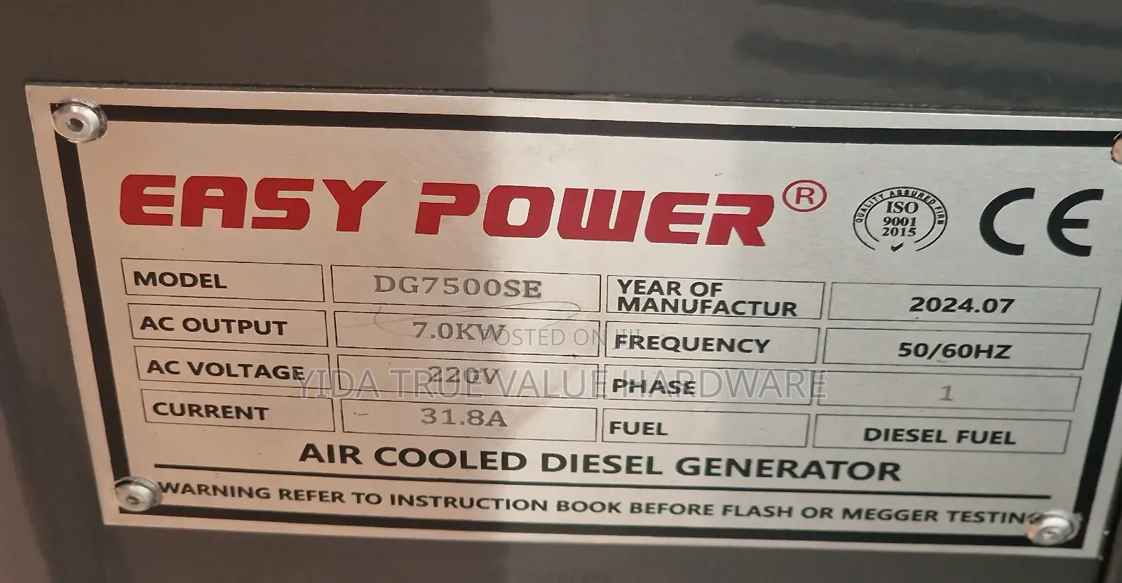 Generator 7 Kva Silent Easy Power
