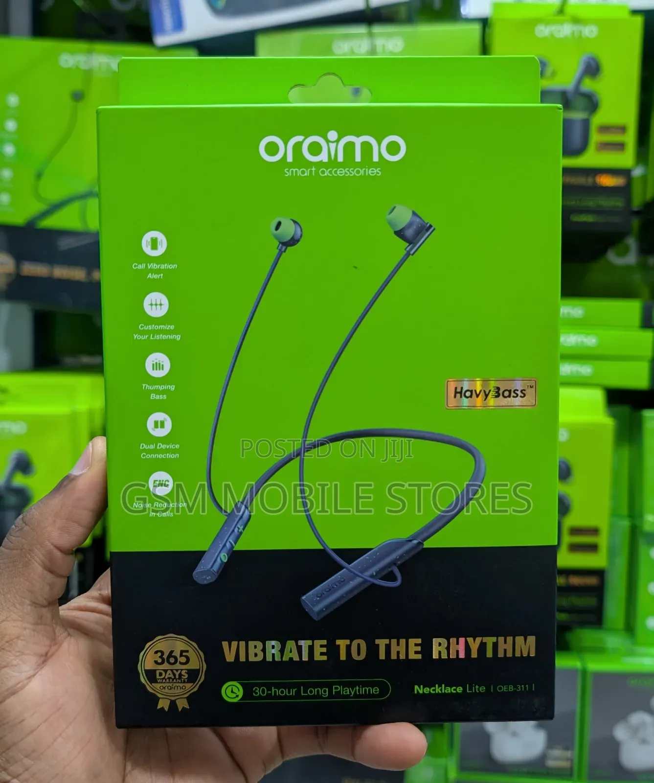 Oraimo Necklace Lite Call Vibration Wireless Headphones