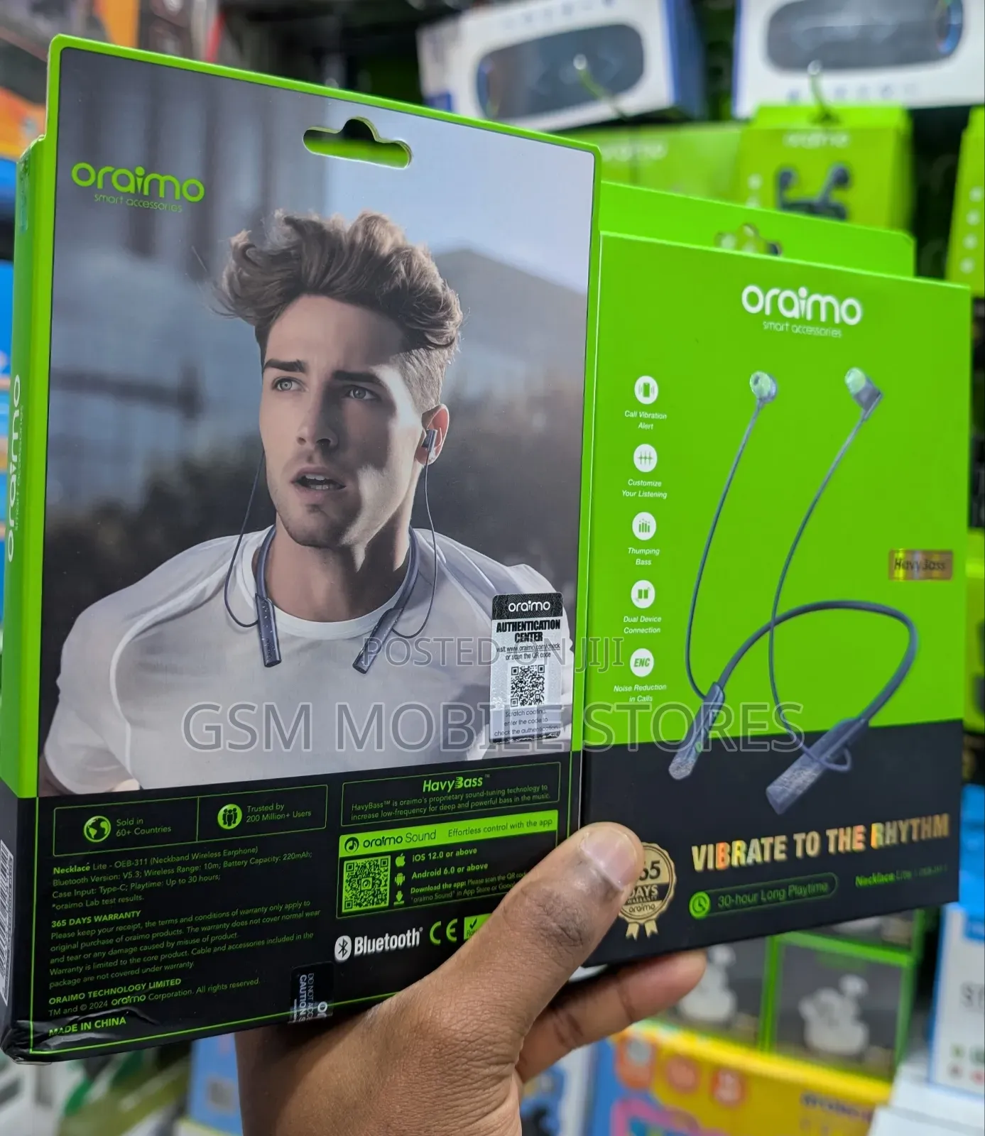 Oraimo Necklace Lite Call Vibration Wireless Headphones