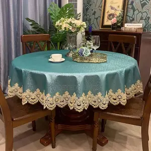 8 Seater Round Leather Tablecloth