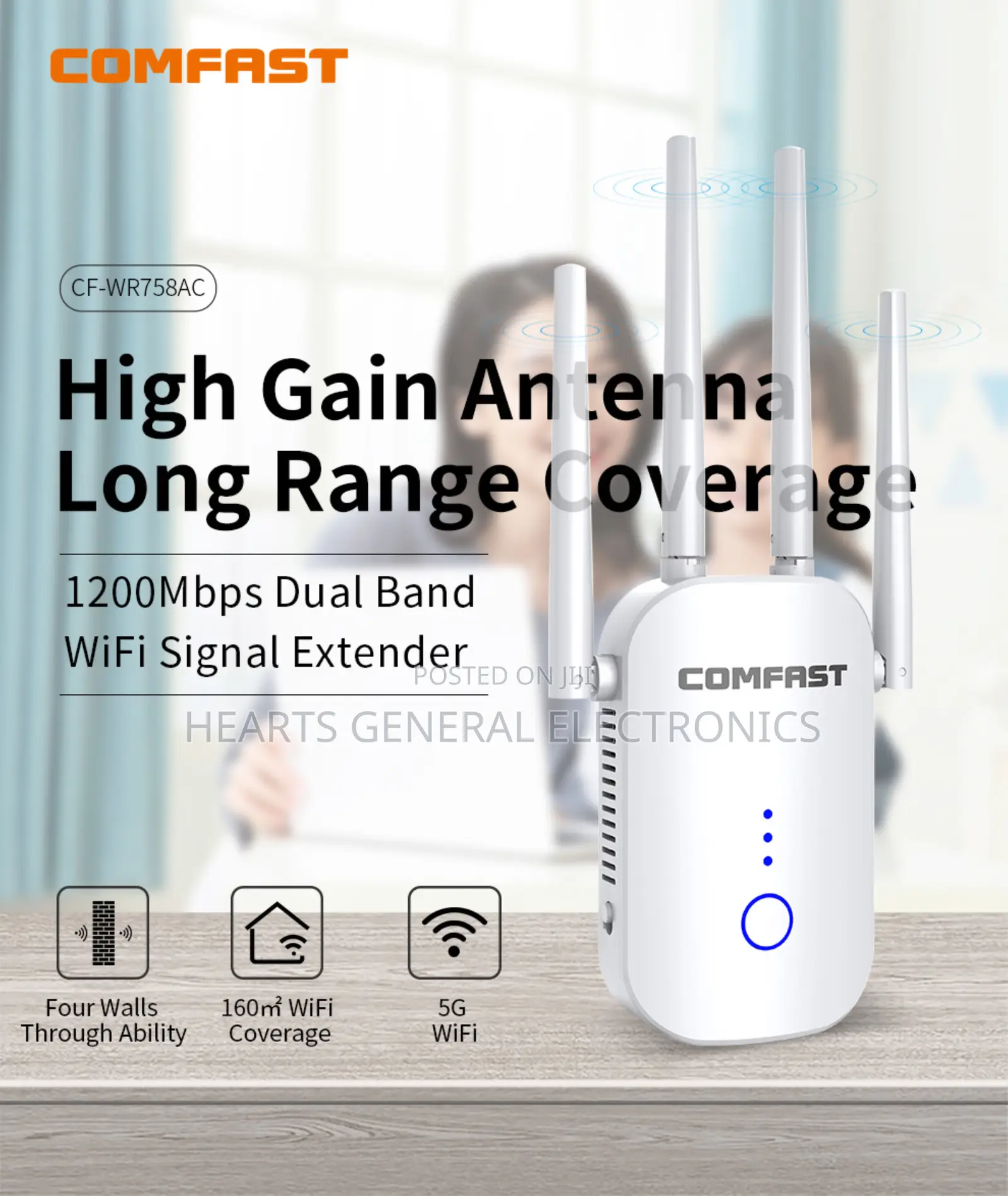 High Speed Wireless Extender 1200mbps