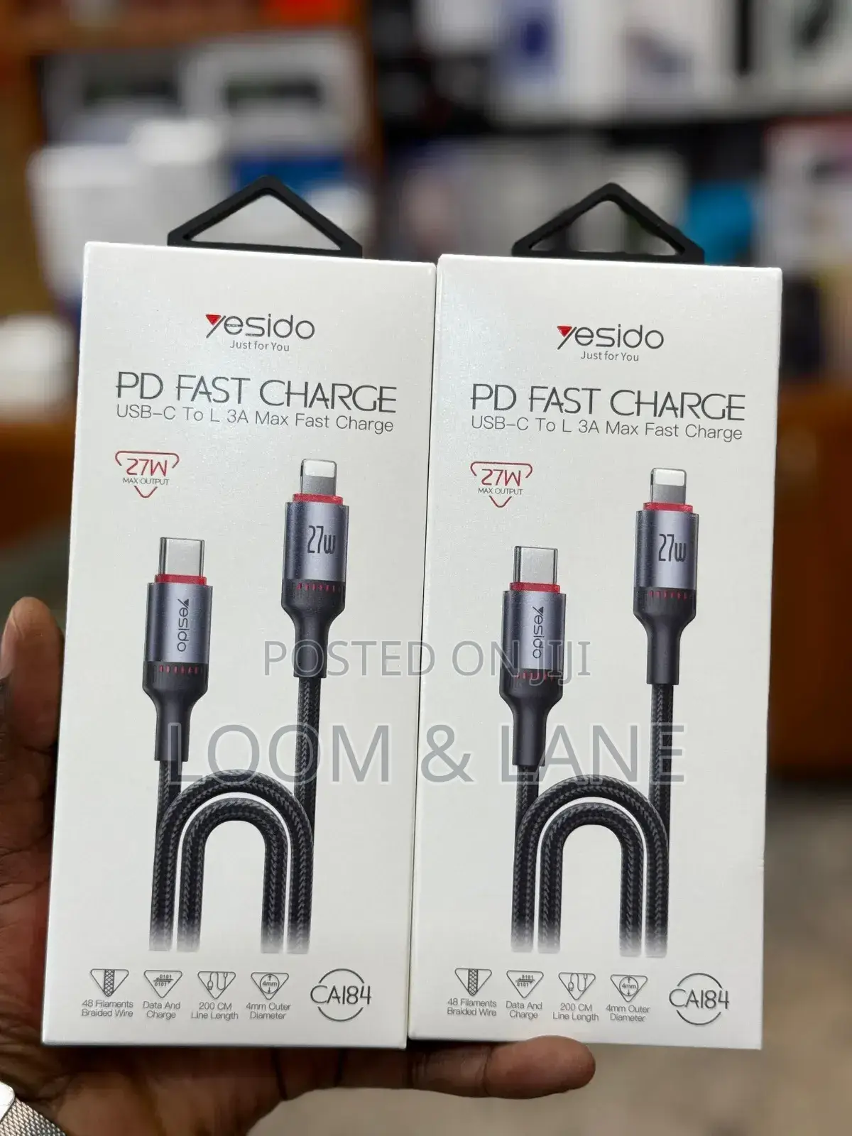 Yesido USB -C to Lighting 27W (2M)