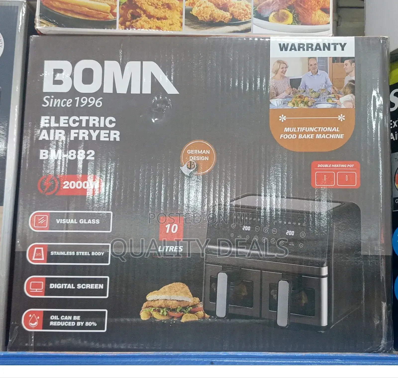 Boma Dual Tray 10 Litres Air Fryer
