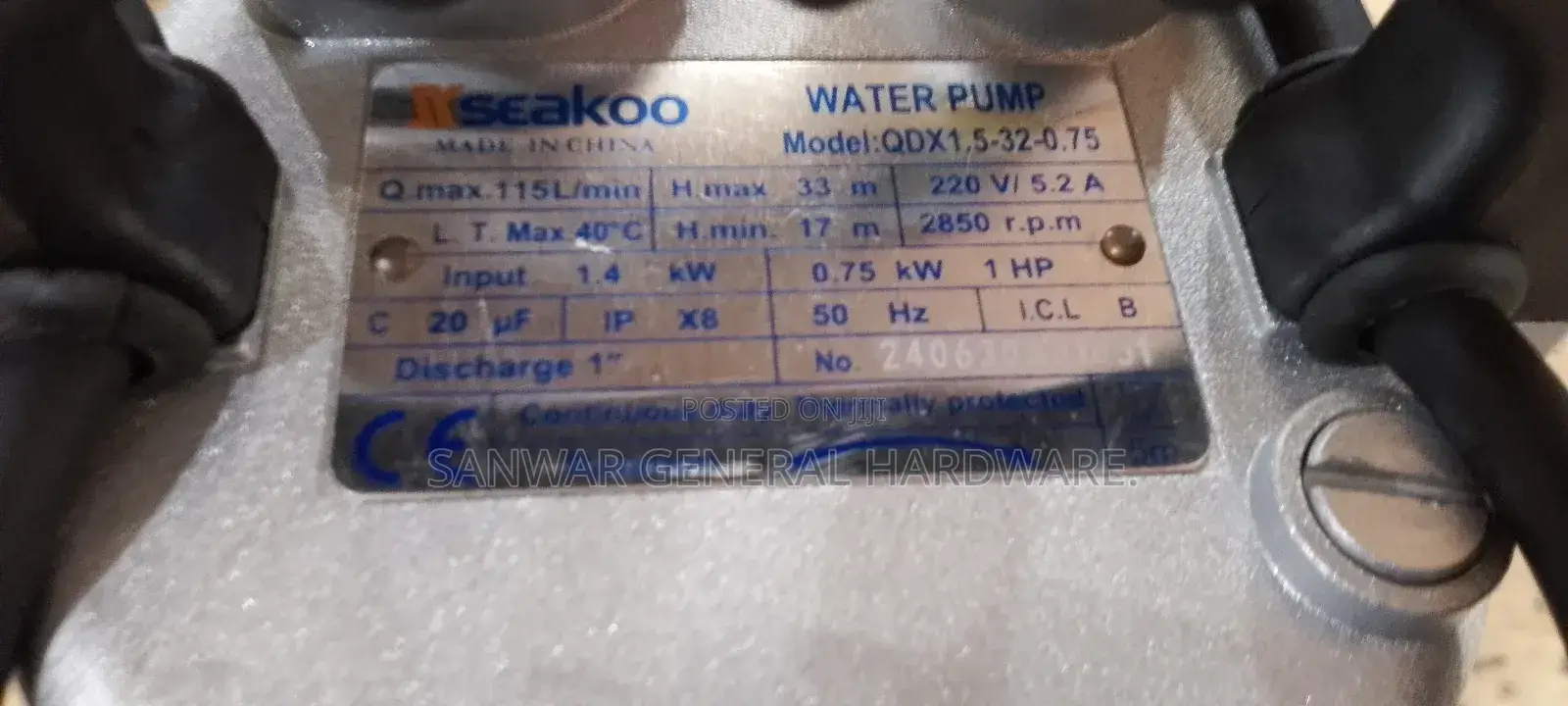 Seako,33m(1HP) Submersible Water Pumps