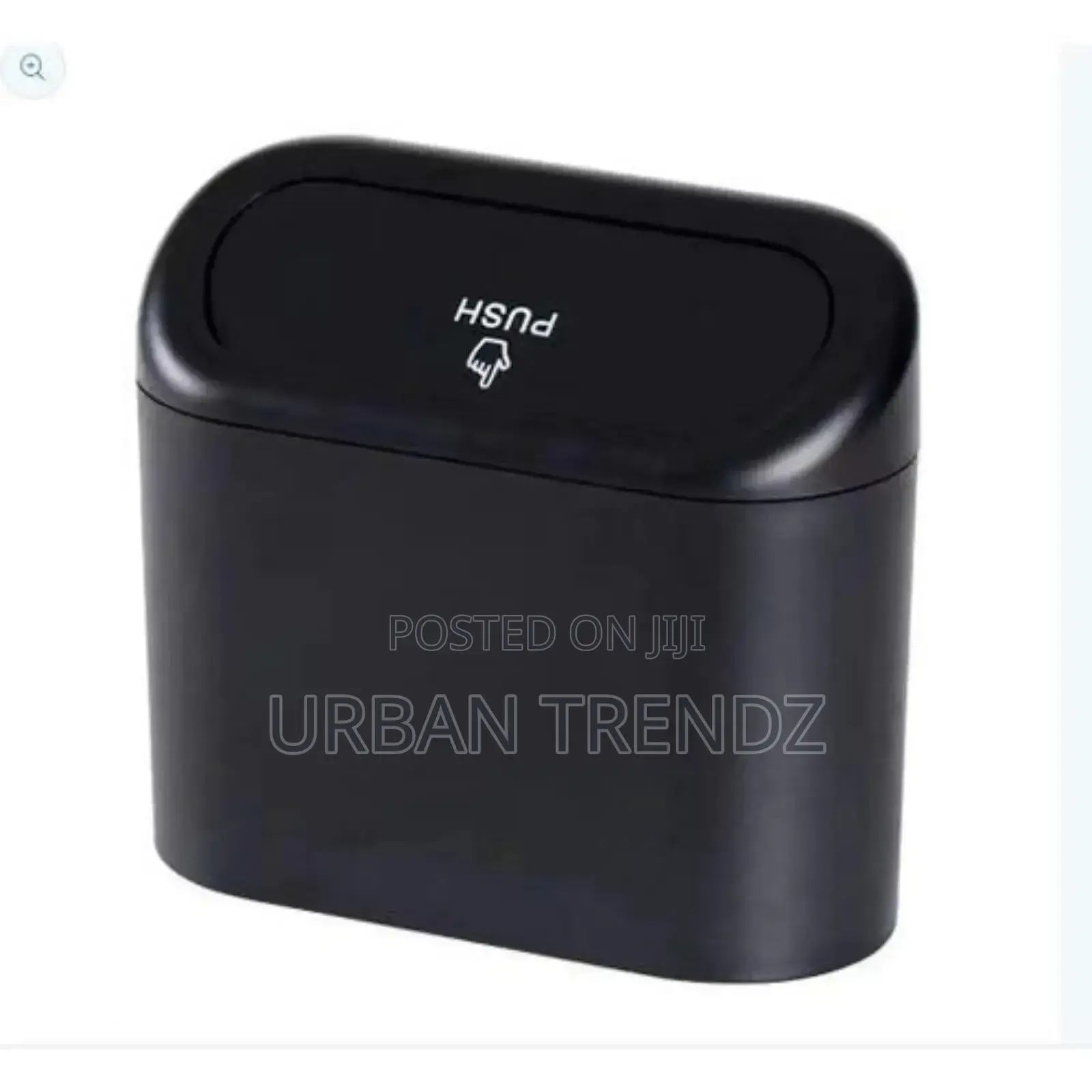 Portable Mini Car Trash Can - Black