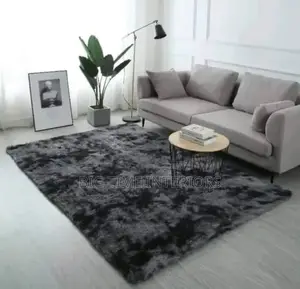 Patched Black and Gray Carpet Medium 1.5*2meters