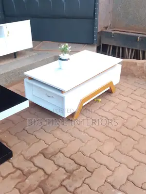 White Wooden Classy Center Table