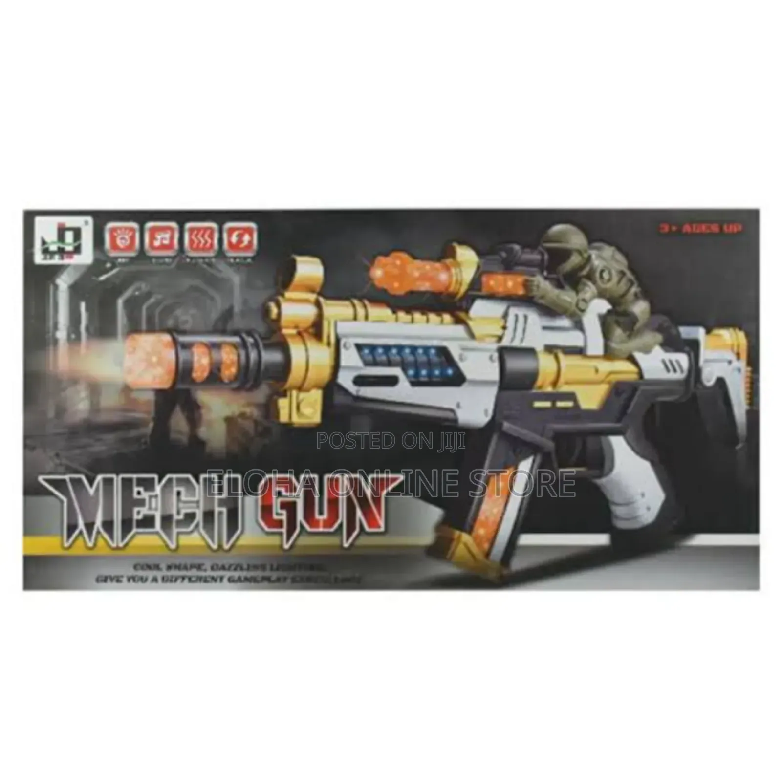 Battery Operated Mech Gun With Light and Sound