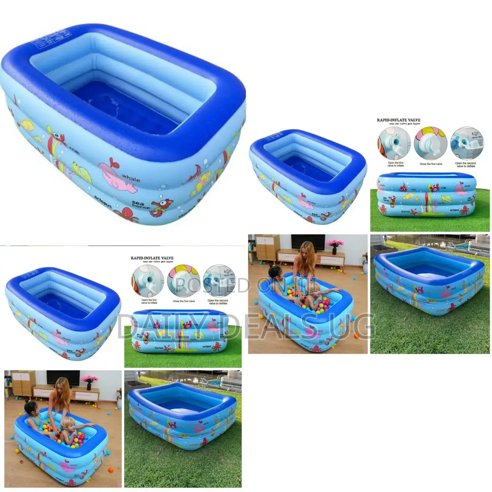 Blue Portable Swimming Pool