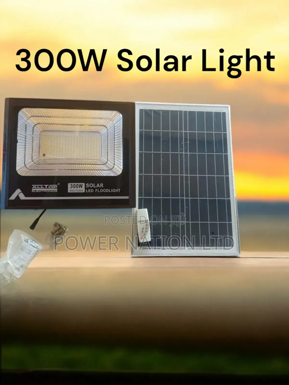 300w Alltop Solar Flood Light Green Energy