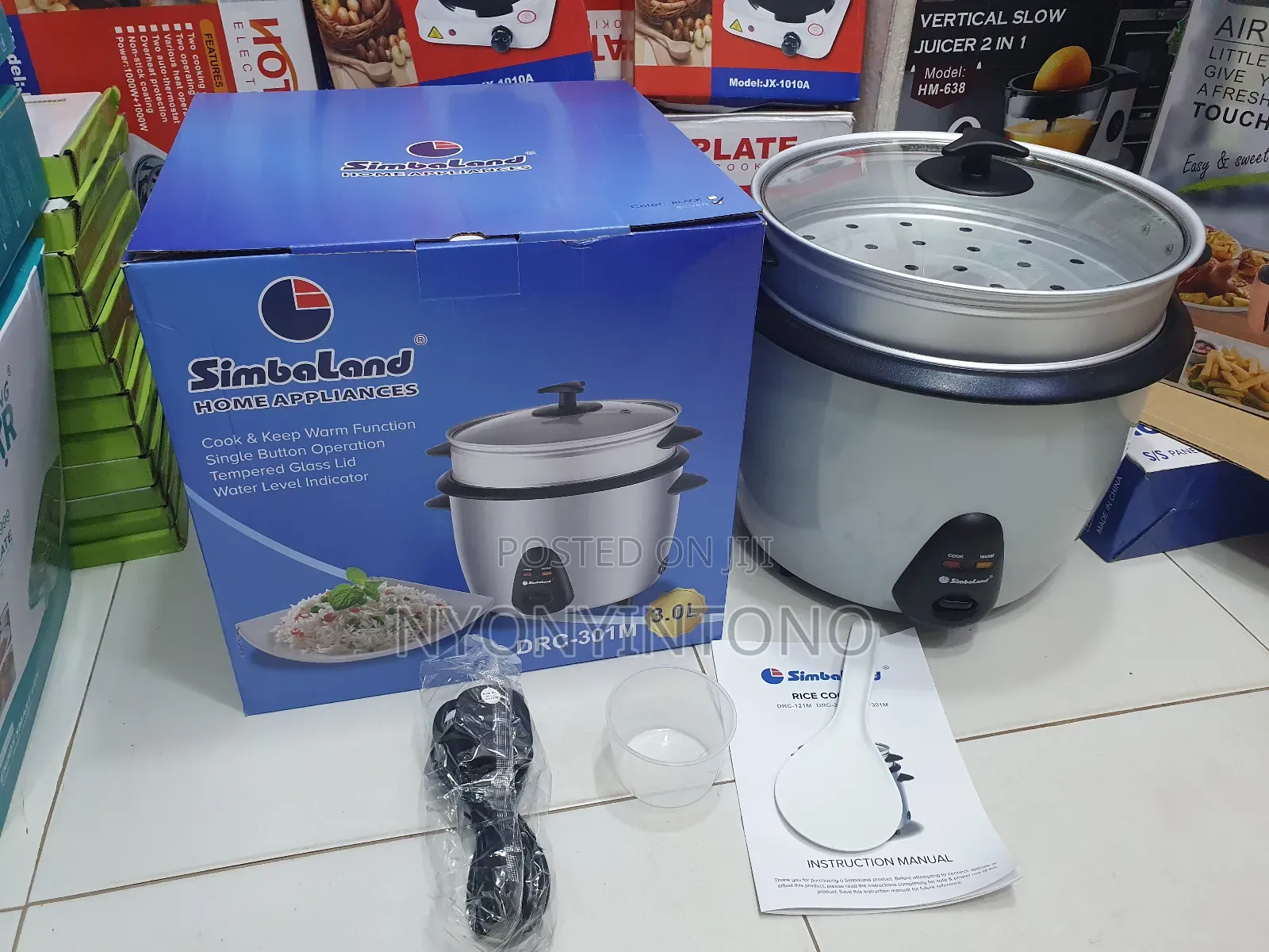 Simbaland 3L High-Quality Rice Cooker With 2yrs Warrantee