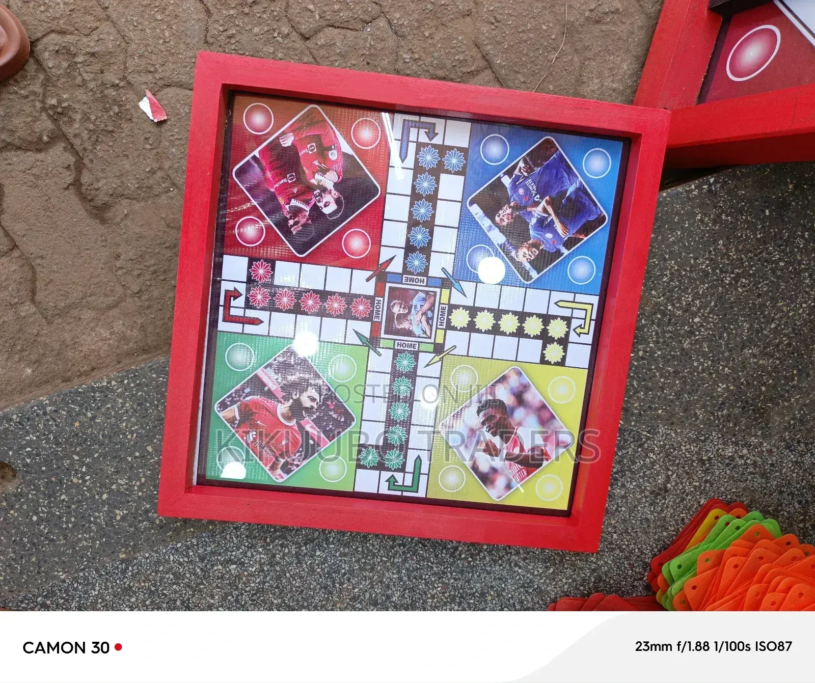 Wooden Frame Glass Sealed Ludo Board