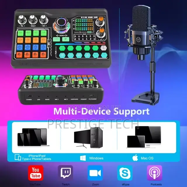 Zeal Sound P300 Podcast Microphone Sound Card Kit
