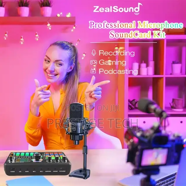 Zeal Sound P300 Podcast Microphone Sound Card Kit