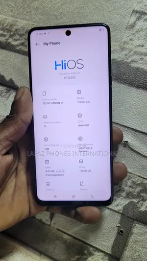 Tecno Camon 19 128 GB Black