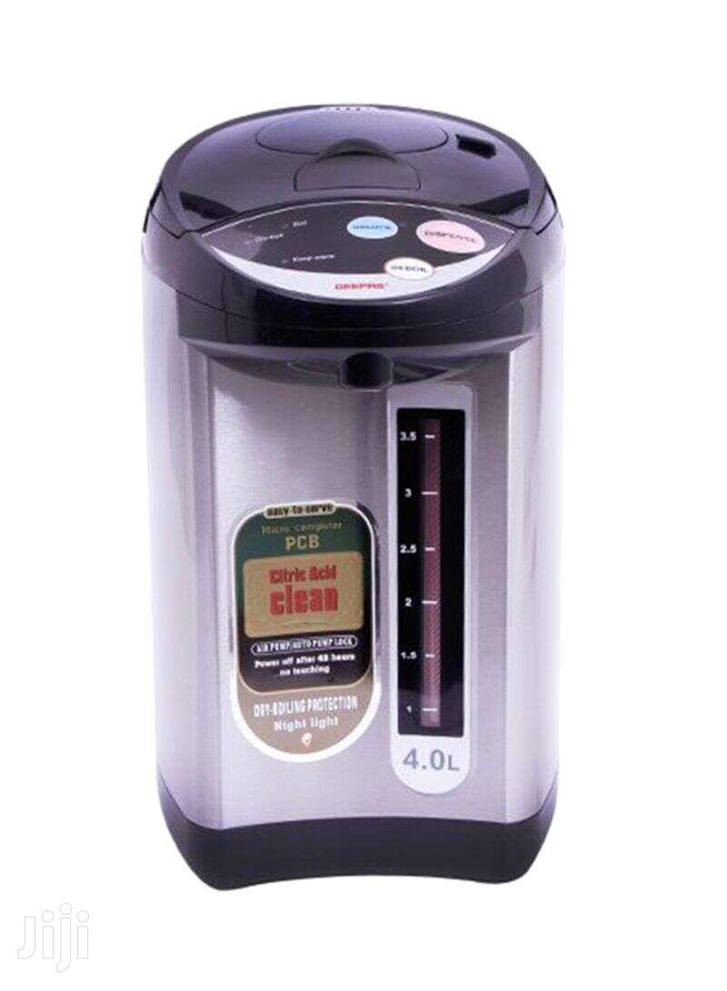 Geepas Stainless Steel Electric Airpot Vacuum Flask 4.0 Liters