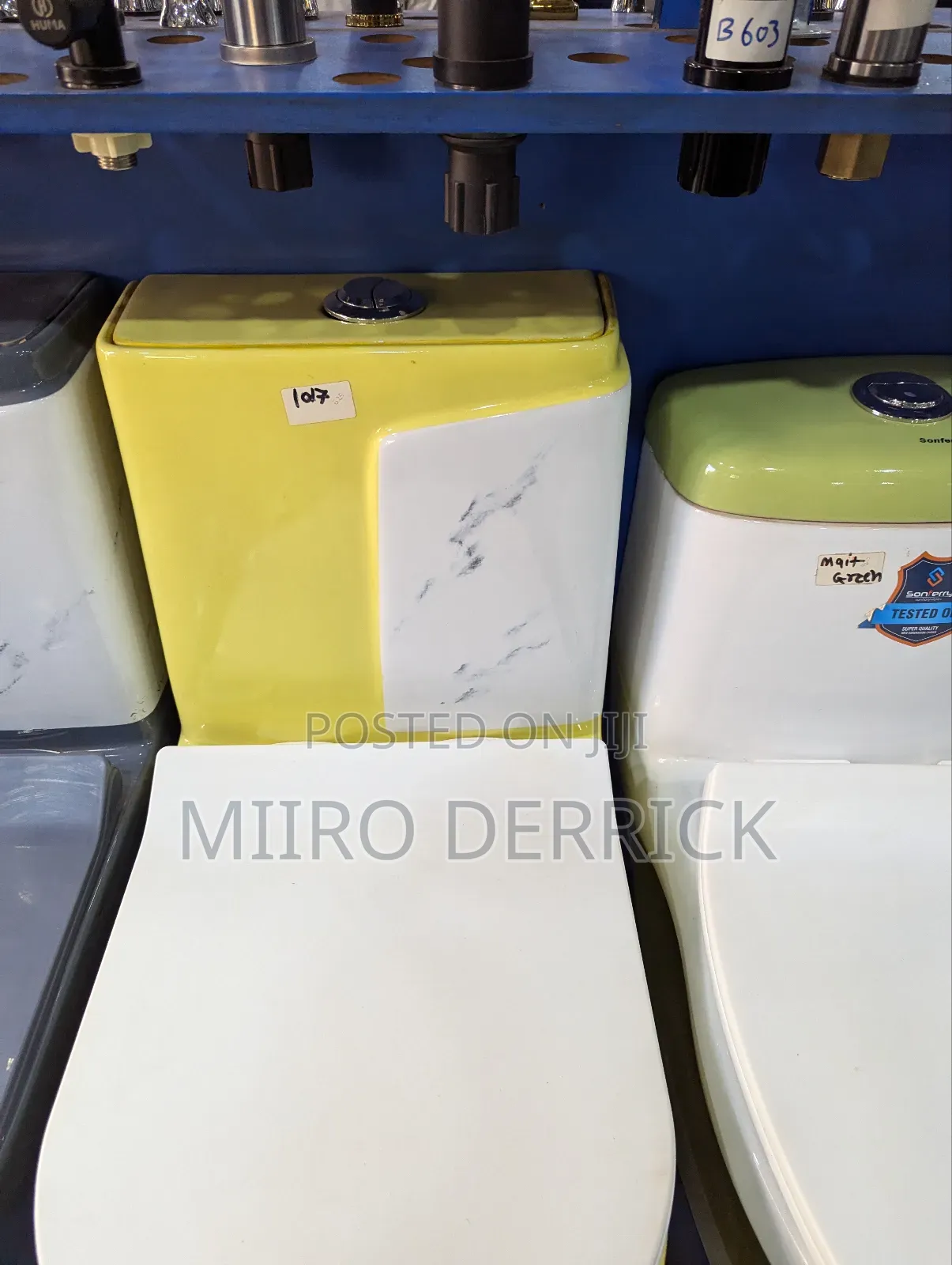 Coloured Toilets One Complete Set