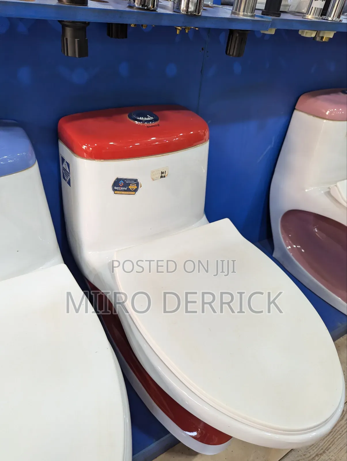 Coloured Toilets One Complete Set