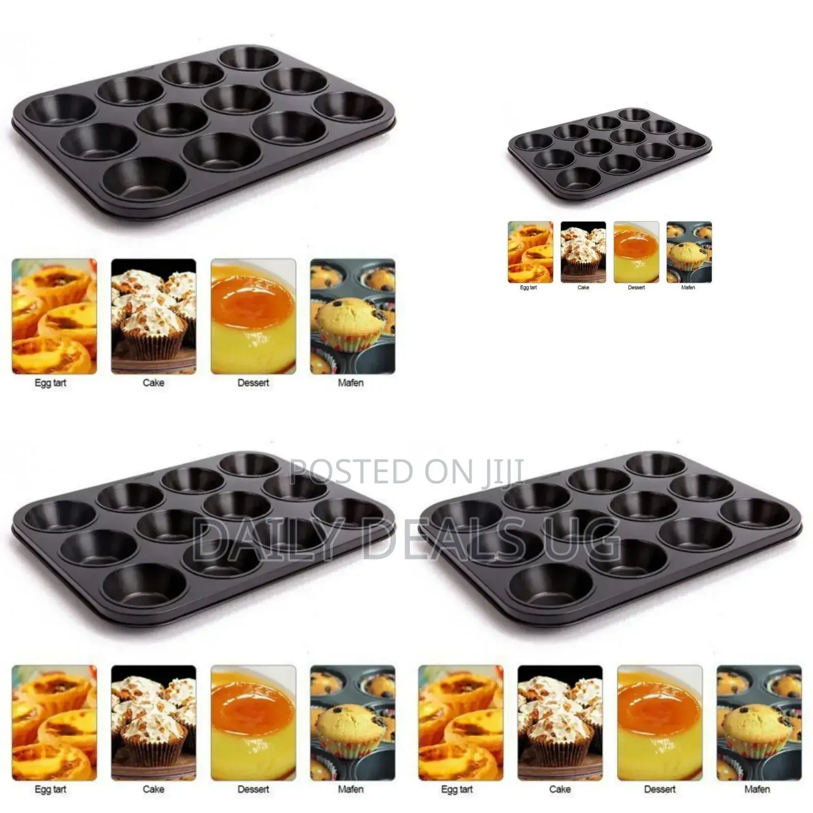12 Hole Baking Molds