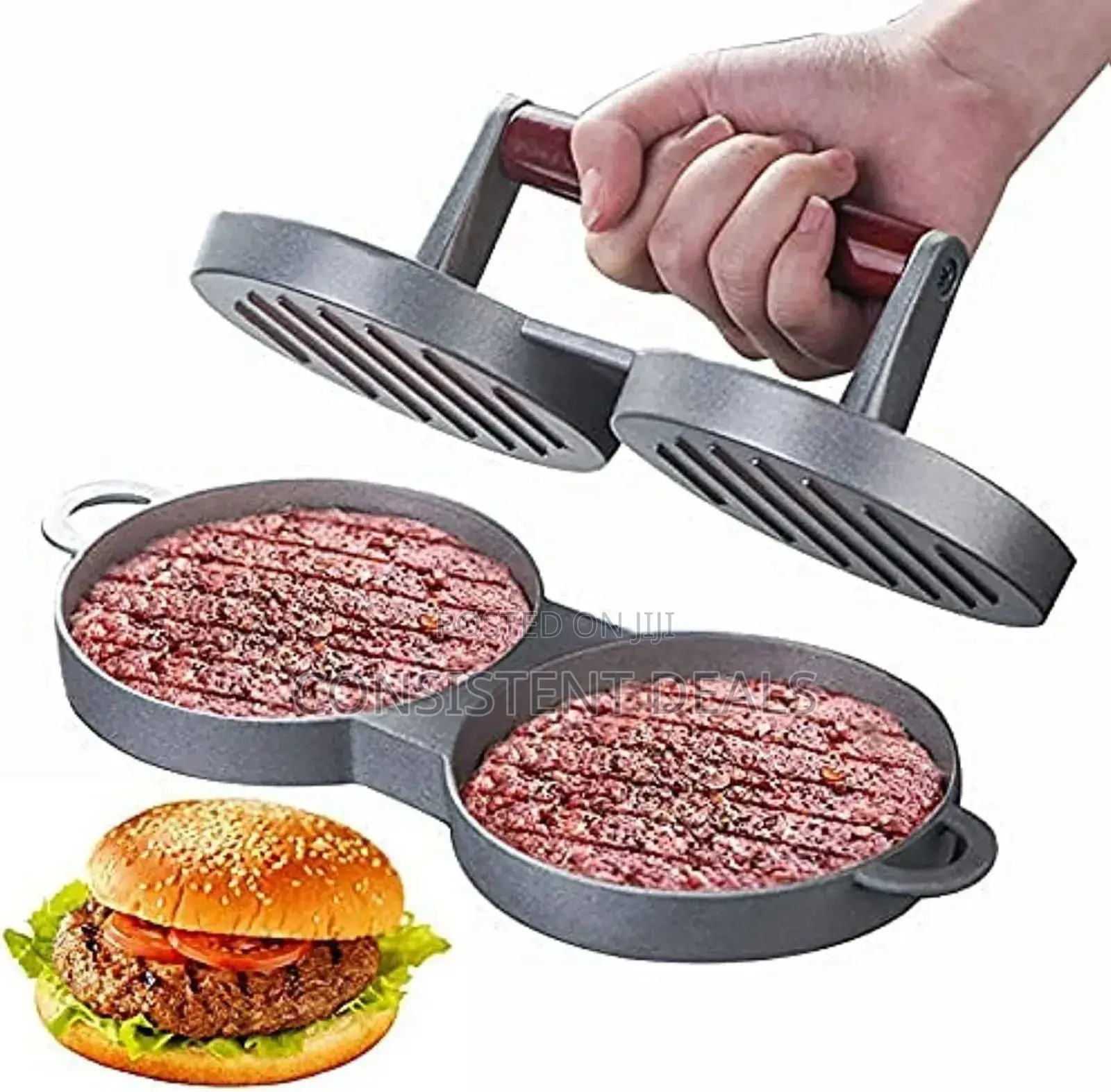 Double Non Stick Burger Press