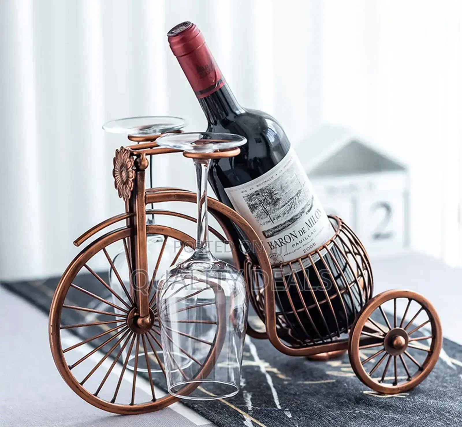 Wine Bottle and Glass Holder
