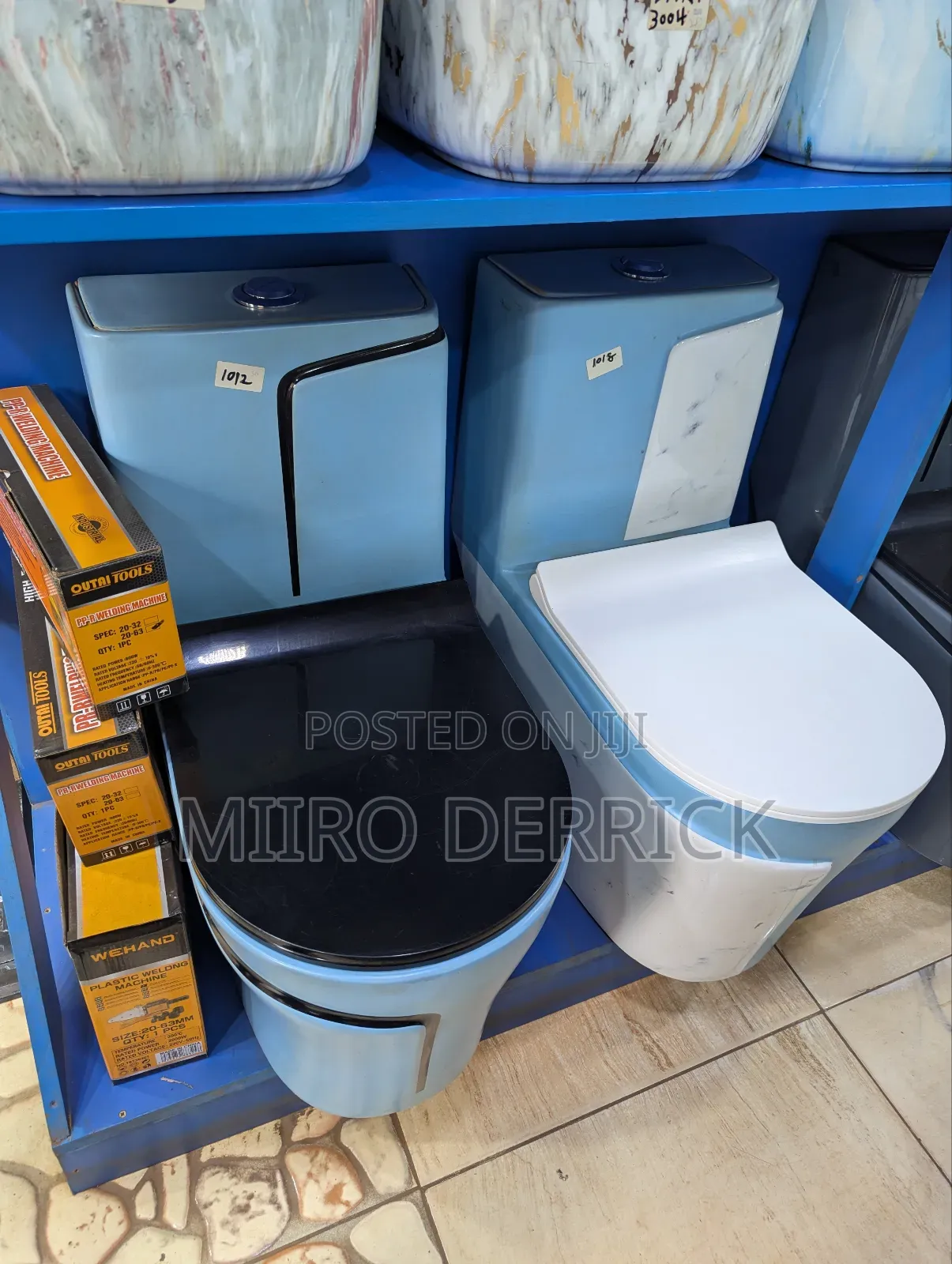 Coloured Toilets One Complete Set